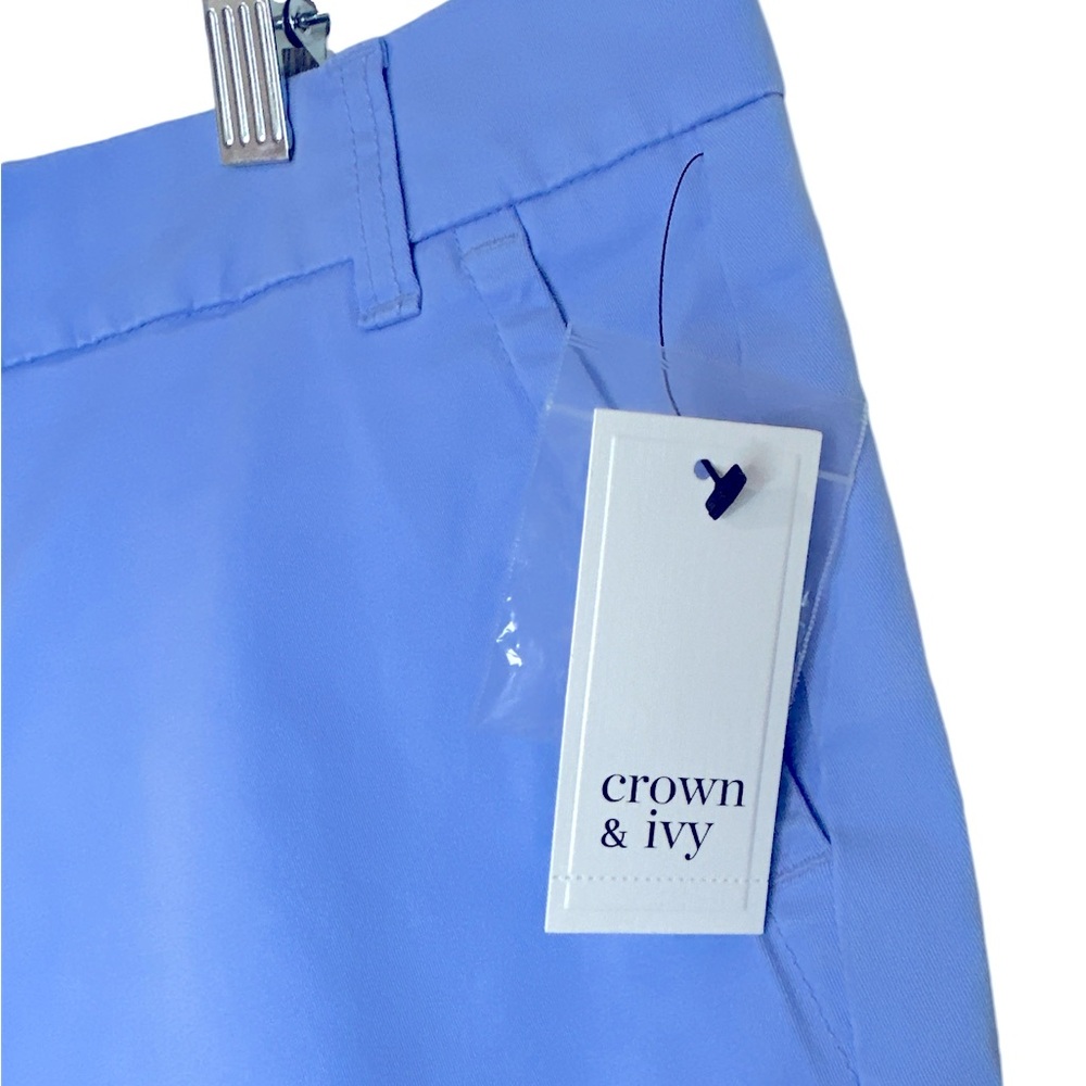 Crown & Ivy Women's shorts, size 10, sky blue, NWT - Picture 6 of 7